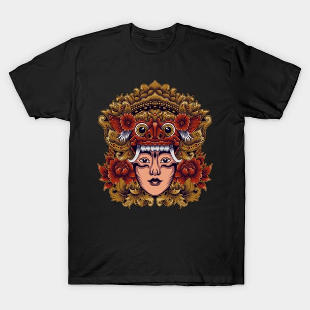 Balinese Mask T-Shirt by KINNFUL